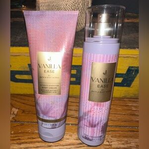 Bath & Body Works Vanilla Ease Ultimate Hydration Body Cream and Mist